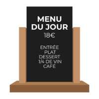 ardoise menu du jour sapiniere